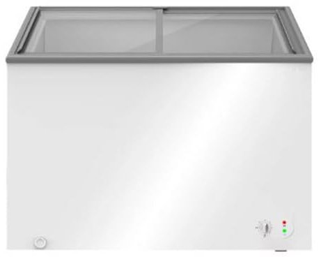 INFINITON Arcon Congelador Industrial FCH-209CC82WEC, 209 Litros, Puerta con diseño Flat door design, Control de temperatura Mecánico, D, Ruedas, Cierre de seguridad con llave