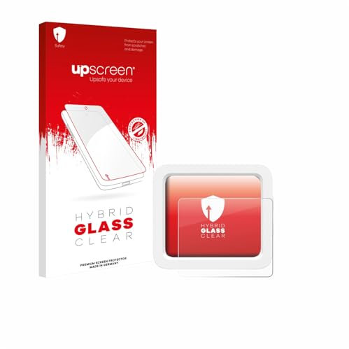 upscreen Screen Protector Film compatible with Xiaomi Smart Temperature and Humidity Monitor 3 Mini - 9H Glass Protection, Extreme Scratch Resistant