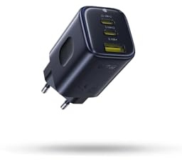 Baseus Picogo USB-C Laddare 67W, Mini 3-Portars USB-C Nätadapter, PD-laddare med PPS, GaN Snabbladdare Kompatibel med iPhone 17/16/15/14 Air Pro Max, MacBook Pro/Air, iPad, Laptop, Galaxy S25