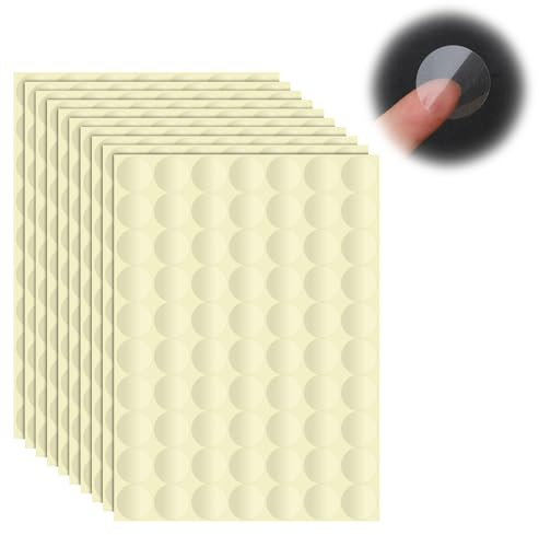 1000 Pieces Retail Package Seals, 25mm Clear Round Stickers Transparent Stickers Removable Self Adhesive Wafer Seal Label for Envelopes, Gift Box Packaging, Mailing