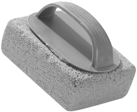 Pimpstenspoolrengörare – högpresterande kakelskrubb, betongfläckborttagare | stor pimpsten med handtag, suddgummi för badkarsringar, kalkrengöring för duschglas, grillfettborttagare, ugnsdörrar