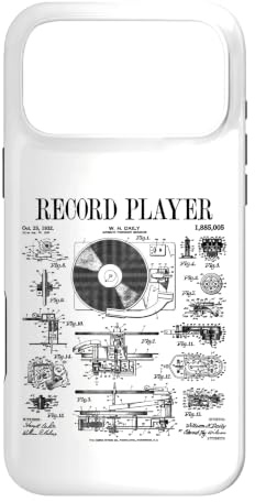 Carcasa para iPhone 17 Pro MAX Tocadiscos de Vinilo Vintage Patent DJ Tocadiscos fonógrafo