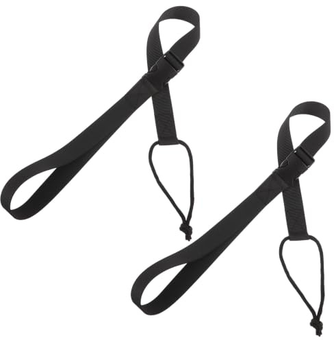 VICASKY 2 Piezas Correa de Fijación para Snowboard Sistema de Liberación Rápida, Material de Poliéster Resistente, Adecuado para Deportes de Invierno y Riding en Resort