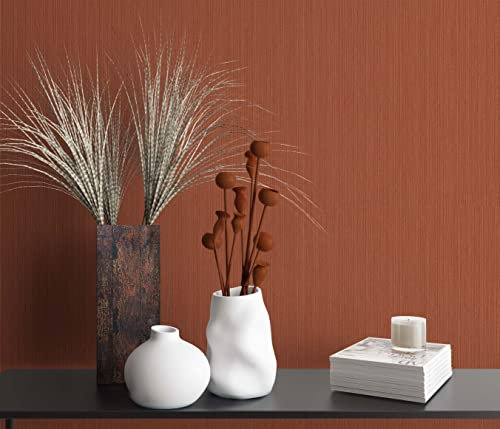 marburg Papier peint intissé cuivre rayures dorées pour chambre de mouton salon ou cuisine Qualité supérieure 100% Fabriqué en Allemagne 10,05 x 0,70m