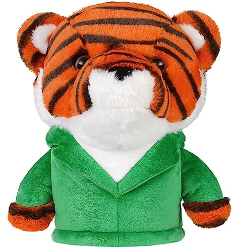 LZFAN Housse de club de golf, tigre en peluche pour conducteur, cadeau pour homme et femme, convient aux conducteurs jusqu'à 460 cc, housses de tête de club de golf pour bois et conducteurs, type de