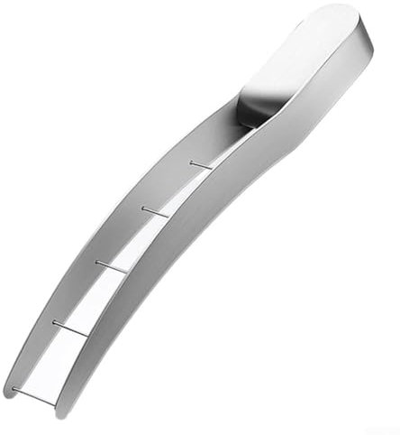 Affetta anguria 2 in 1 in acciaio inox e forchetta da portata per preparare efficacemente cubetti di melone succosi