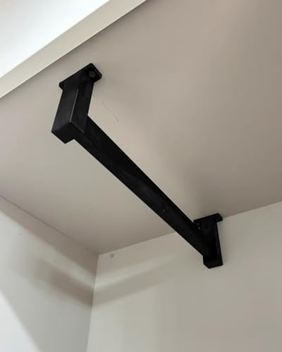 Bastone Armadio Appendiabiti Supporto per Asta Appendiabiti Superiore, Asta Appendiabiti per Montaggio a Soffitto, Asta Porta Abiti per Scaffalature Metalliche/Camion(11inch/28cm)