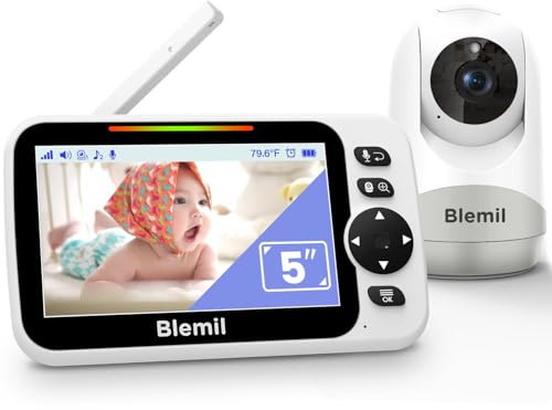 Blemil Vigilabebes con Camara 5, Pantalla Dividida, Sin WiFi