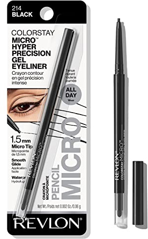 Revlon Colorstay Micro Hyper Precision Gel Eyeliner, Imperméable, Durable, 0,009 Oz, Noir