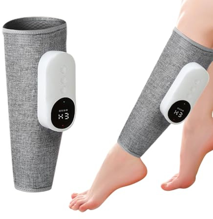 Ruiqas Massaggiatore per gambe Massaggiatore cordless per polpacci Migliora la circolazione sanguigna, allevia il dolore 3 intensità, allevia il dolore Circolatore per gambe