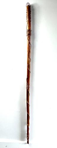 Grounding Walking Stick (Woo Woo Stick) by Jennifer Cathcart with Woven Copper and Quartz Gem for Outdoor Use