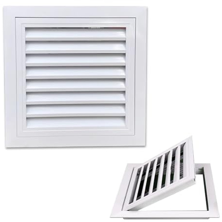 Panel de acceso de aleación de aluminio duradero con persiana - Puerta de acceso de ventilación personalizable for techos(20x40cm)