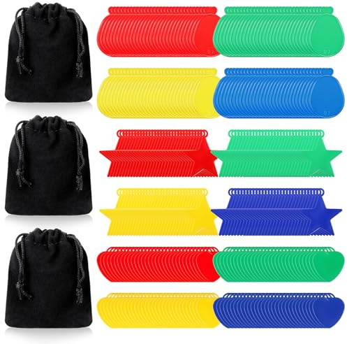 Charnoel 360 Pcs Colorful Plastic Balloon Weights, 4 Colors