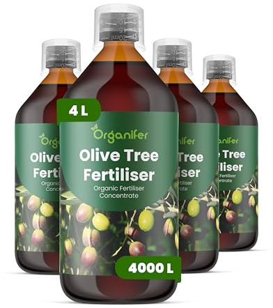 Organiskt flytande gödsel 4x1L för Olive tree – långvarig tillväxt och styrka - Organifer