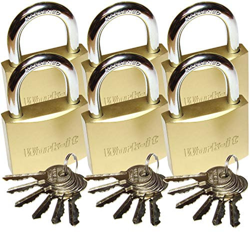 WORK IT x Vorhängeschlossschlösser mit 36 gleichschließenden Schlüsseln