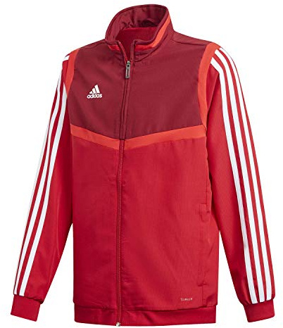 Adidas Kid's TIRO19 PRE JKTY Power Red/White Size 7-8A