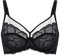 DOBREVA Damen Spitzen Minimizer BH mit Bügel Große Brüste Sexy Vollschalen Ungefüttert Schwarz 95C