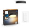 Philips Hue White Ambiance Enrave Deckenleuchte XL (6.100 lm) inkl. Dimmschalter, dimmbare Deckenlampe für das Hue Lichtsystem mit allen Weißtönen, smarte Lichtsteuerung über Sprache und App, schwarz