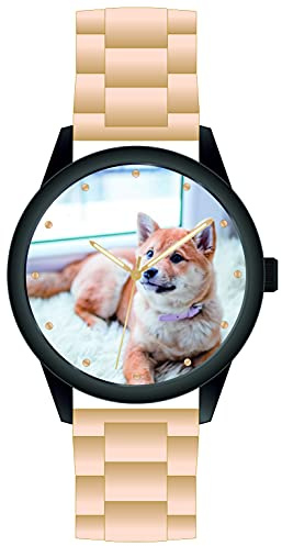 Fotour fotopresent klocka egen design 41 mm 3 bar datum herrklocka med foto personlig Made in Germany