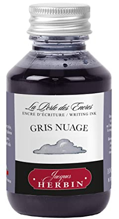 Jacques Herbin 17008T - Tintero 100ml - Plumas estilográficas, rollerball - Gris nube