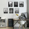 PLIGREAT 6 Stück New York City View Leinwand Moderne Poster Set Ungerahmt Stadt Sehenswürdigkeiten Schwarz Weiß Wand Kunst Dekor Leinwand Kunstdrucke für Wohnzimmer Badezimmer Deko Bilder Galerie