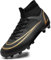 ASOCO DREAM Fußballschuhe Herren High-Top Stollen Fussballschuhe Kinder Jungen Professionelle Trainingsschuhe Sportschuhe Outdoor Athletics Football Schuhe,Schwarz,39 EU