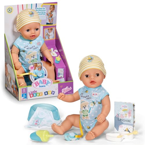 Baby Born Lukas 36 cm, Poupon avec 7 Fonctions, sans Piles