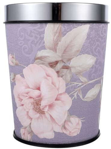 DIYEAH Corbeille À Papier Élégante De Style Rétro pour La Maison Et Le Bureau