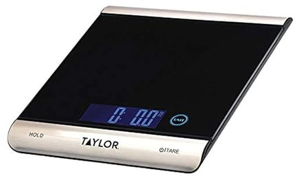 Taylor 3851 High-Capacity Digital Kitchen Scale, 33 lb, Black