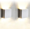 12W Moderne Applique Murale Interieur, 2 Pcs Aluminium Led Lampe Murale Blanc Chaud 3000K Appareils d'éclairage pour le Salon, Chambre, Salle de Bains, Cuisine, Salle à manger