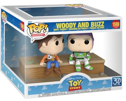 Funko Pop! Moment: Toy Story 30th - Woody & Buzz - die Toys Sind Los! - Vinyl-Sammelfigur - Geschenkidee - Offizielle Handelswaren - Spielzeug Für Kinder und Erwachsene - Movies Fans