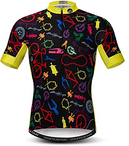 Cycling Jersey Mens Bike top MTB Shirt Zip Mountain Road Clothing Pockets Bicycle Riding Summer Pro Team Sports Racing Cycle Blouse Short Sleeve Uniform Green XXL
