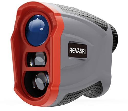 REVASRI Range Finder for Golf, Golf Rangefinder with Pin Lock Vibraiton, Slope Compensation and Magnet, 1000 Yards USB Charging