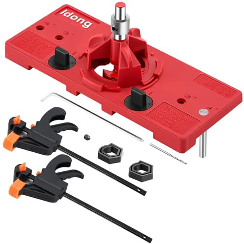 35mm Hinge Hole Jig Drill Guide Set, Woodworking Puncher Hinge Drilling Tool Set,Suitable for Face Frame Cabinet Cupboard Door Hinges Installation