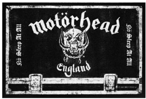 Motörhead No Sleep at All Unisex Doormat Black 100% Polyamide 60 x 40 cm Band Merch, Bands, Gifts