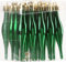 Sea Team 20-Pack Christmas Droplet Ornaments with Strings, 85mm/3.35 Baubles, Shatterproof Plastic Christmas Bulbs, Hanging Decorations for Xmas Tree, Holiday, Wedding, Party, Green