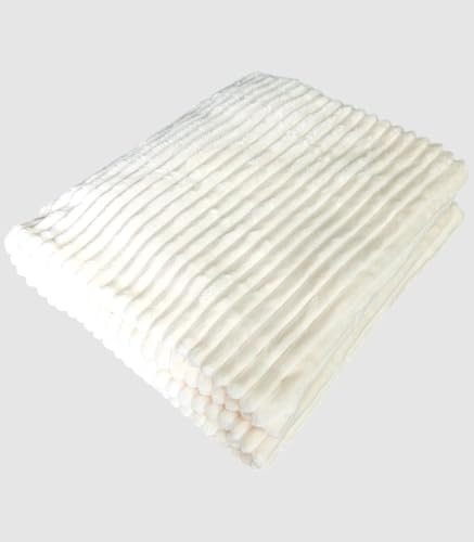 Ekilikua Home | Manta Lena 100% Poliéster | para Cama Sofá y Sillón | Manta Polar Lisa de Tacto Suave - Super Caliente para Adulto y Niño | Sin Arrugas (Blanco, 150 x 200)