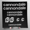 Stickersland® Aufkleber-Set kompatibel mit Rahmen Cannondale MTB Mountainbike und Helm | Aufkleber-Aufkleber mit Logos | Stickersland® (Silber glänzend metallisch)