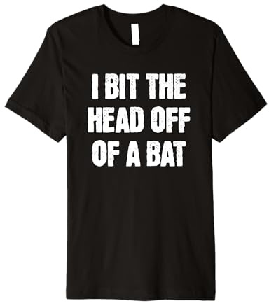 I Bit The Head Off a Bat Funny Halloween Costume Premium T-Shirt