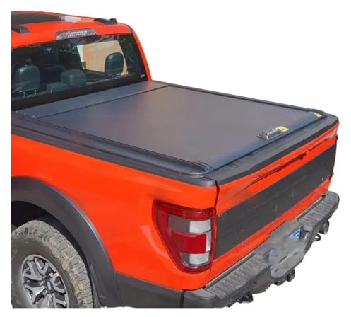 Wnfmjqe Cache-Bagages pour Ford pour F150 pour Raptor 2014-2024 : Couvre-Benne Rigide À Enroulement avec Poignée Et Verrouillage pour Pick-up 4x4. Panel Luggage