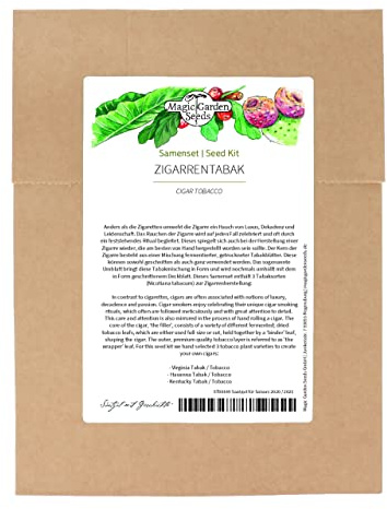 Tabaco de Cigarro - Set de de semillas con 3 variedades de tabaco tradicional para la producción de puros
