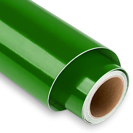 Pellicola in vinile verde lucido, 30,5 x 152,4 cm, autoadesiva per Cricut, per regali fai da te, tazze, finestre, ceramica, plastica