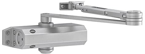 Yale 3500-0001-60 Chiudiporta per porte con braccio normale argento 3500 corpo + scatola a braccio normale