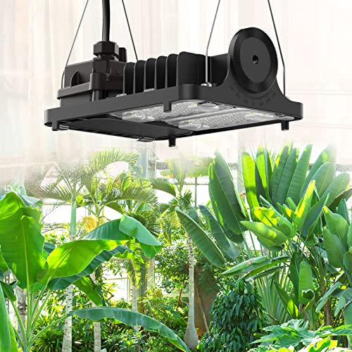 SANSI 70W LED Pflanzenlampe für Zimmerpflanzen, 700W Äquiv, Vollspektrum Dimmbares Wachstumslicht und optischer Linse für hohe PPFD, energiesparendes pflanzenlampen für große pflanzen