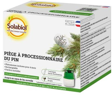 SOLABIOL Trappola per processionario del pino | Pronto all'uso | Lotta responsabile | 100% di origine naturale | Anti Processionario del Pin | Utilizzabile in Agricoltura Biologica | Made in Italy