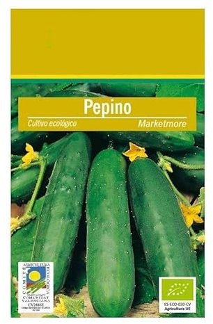 Semillas de Pepino de Buen Tamaño Variedad Marketmore Ideal Ensaladas