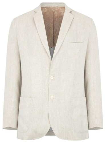 Walker and Hawkes - Blazer Banbridge de Lino irlandés para Hombre - Avena - EU 52 (UK 42)