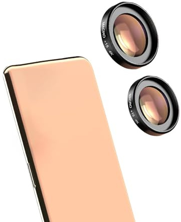 Ensemble de photographie professionnel avec double objectif Zoom 15 x 30 x Cadre en aluminium Installation facile pour téléphones portables Smartphone Objectif pour gros plan