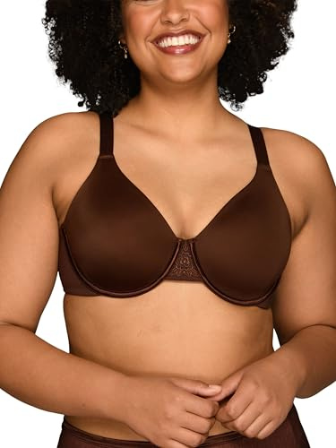 Vanity Fair Women's Beauty Back Smoothing Minimizer Bra, Cappuccino, 40E UK