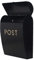 Assorted Collections Post Box | Wall Mounted Letterbox with Easy Access | No Lock for Outdoor Use Weatherproof & Durable Mailbox Easy Installation | Perfect for Homes and Offices (Black)